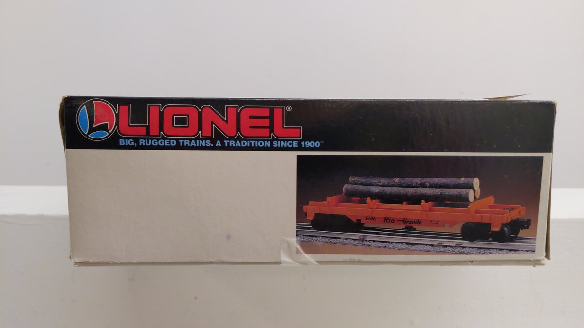 Lionel 6-16665 O / O27 Gauge Maine Central Log Dump Car with 3 Loads  #16665 VG/Box