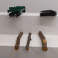 Lionel 6-16665 O / O27 Gauge Maine Central Log Dump Car with 3 Loads  #16665 VG/Box