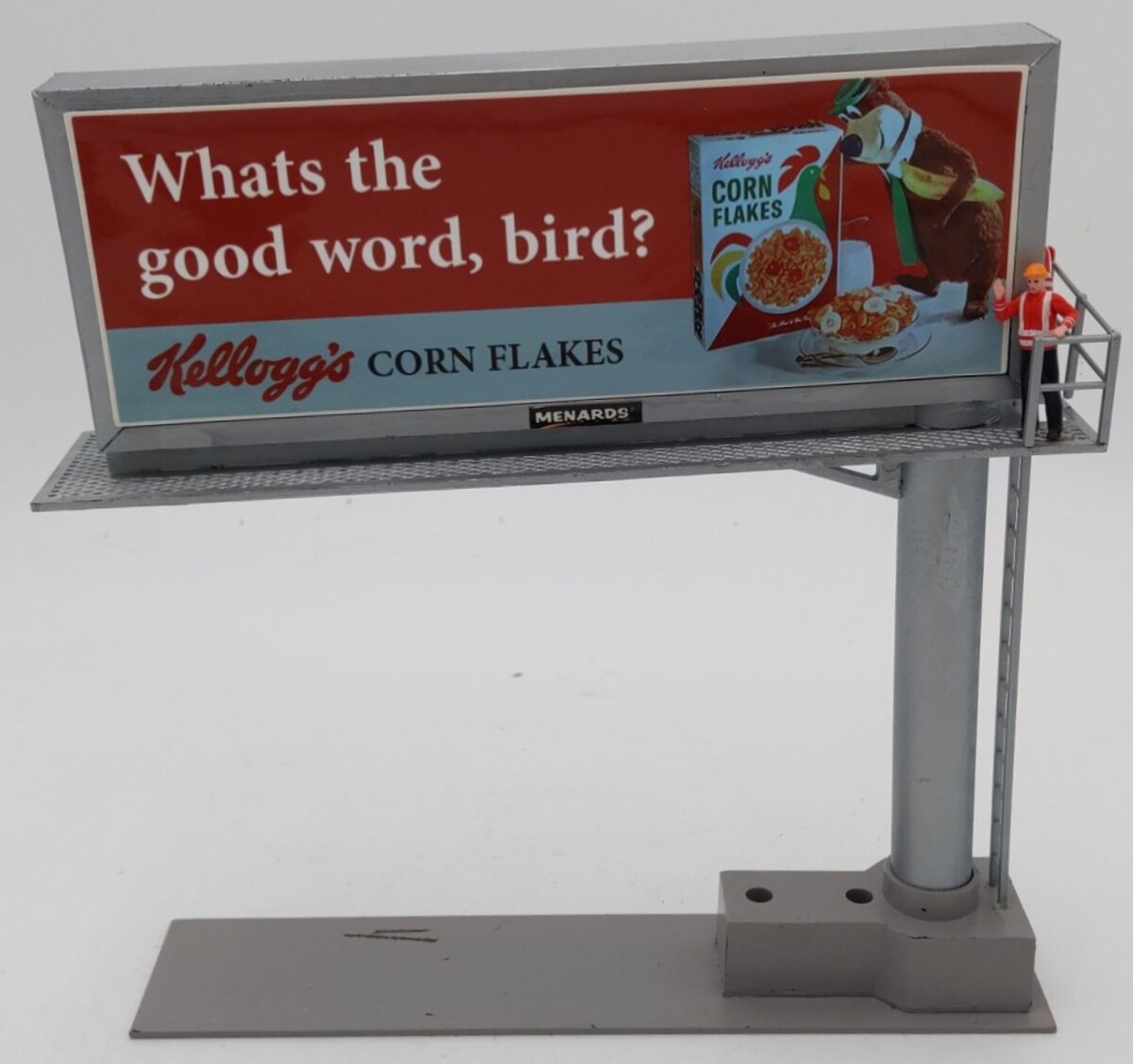 Menards 279-3693 O Gauge Backlit Lighted Billboard VG
