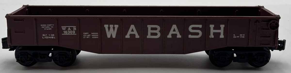 Lionel 6-16309 O Wabash Gondola VG