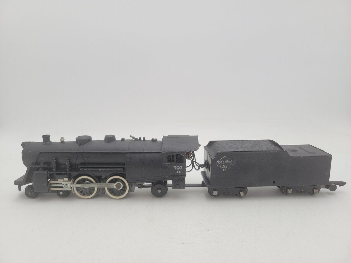 American Flyer 302AC Vintage S Reading 4-4-2 Atlantic Steam Loco & Tender VG