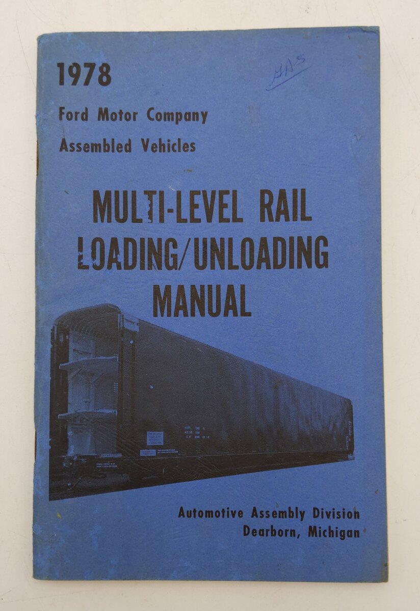 Multi-Level Rail Loading/Unloading Manual Paperback Book By Ford Motor Company VG