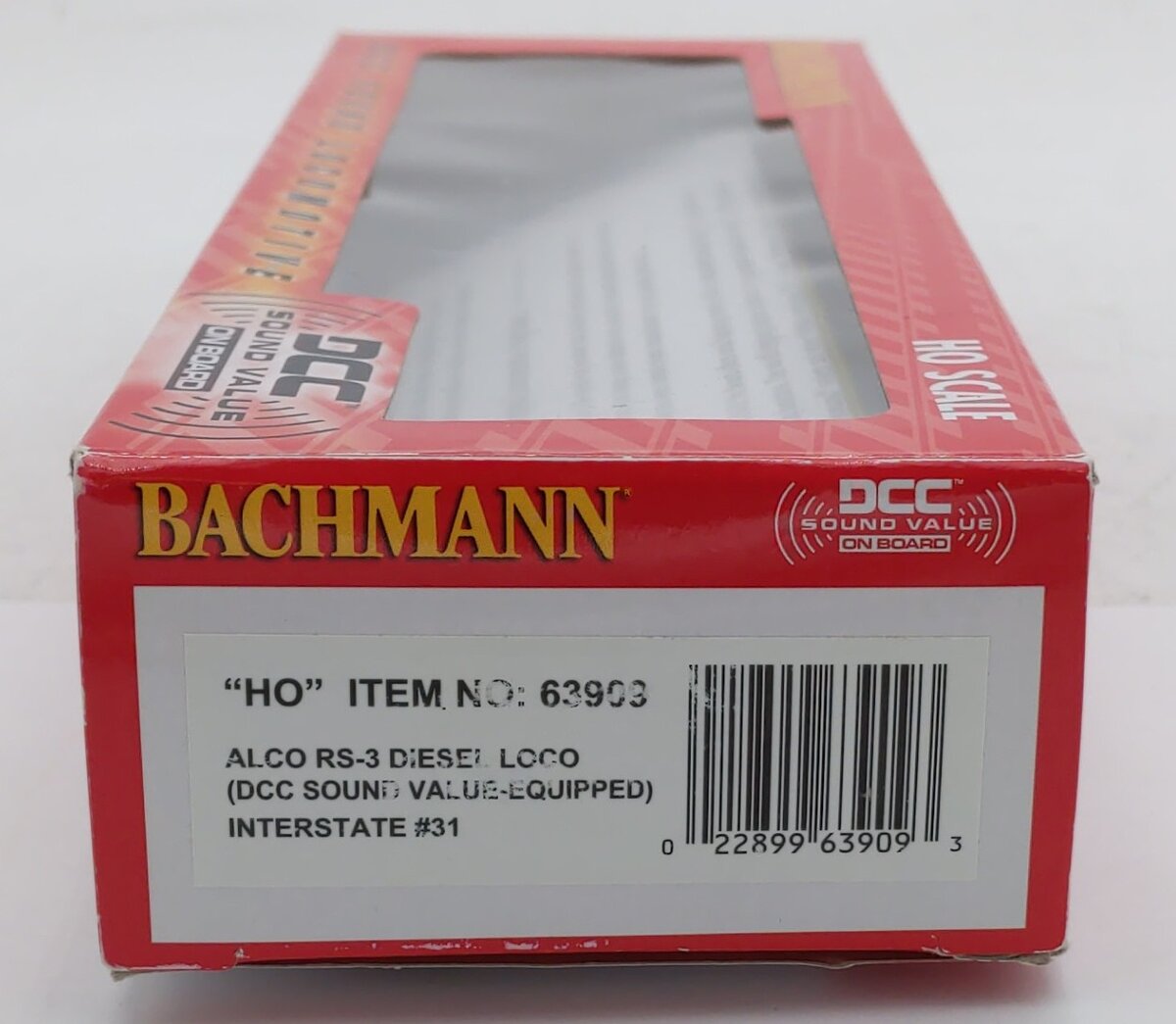Bachmann 63909 HO Interstate ALCO RS3 Diesel Locomotive Sound/DCC #31 EX/Box