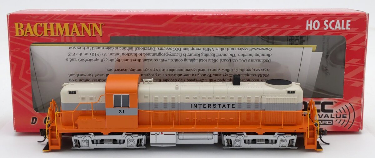 Bachmann 63909 HO Interstate ALCO RS3 Diesel Locomotive Sound/DCC #31 EX/Box