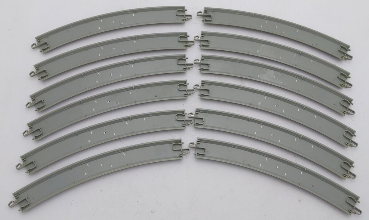 Bachmann 44854 N Nickel Silver 15.50" Radius Curved E-Z Track (12) EX