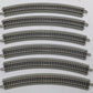 Bachmann 44854 N Nickel Silver 15.50" Radius Curved E-Z Track (12) EX