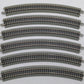 Bachmann 44854 N Nickel Silver 15.50" Radius Curved E-Z Track (12) EX