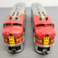 Lionel 2343 Vintage O Gauge Santa Fe F3 AA Diesel Locomotive Set VG