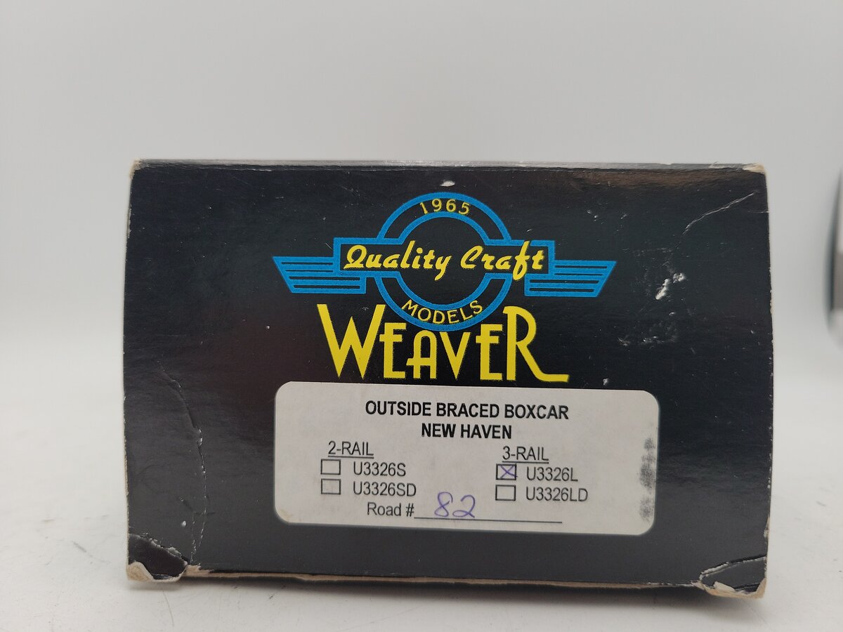 Weaver U3326L O Scale New Haven Boxcar #T-82 EX/Box