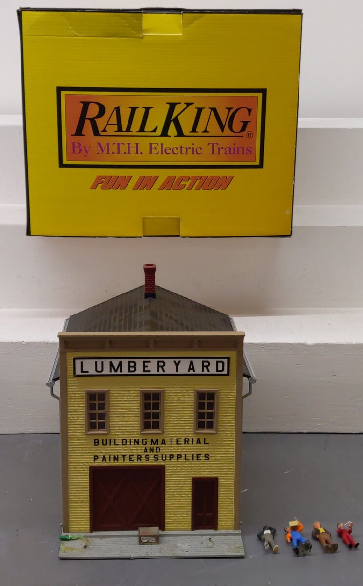 MTH 30-90346 O 2-Story Store Livery Building Lumber Yard VG/Box