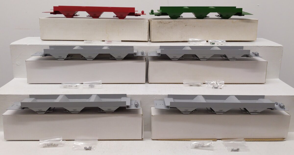 Pecos River Brass O Scale Brass Assorted Hopper Car Underbodies [6] (2-Rail) EX/Box