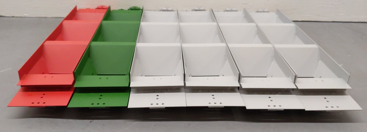 Pecos River Brass O Scale Brass Assorted Hopper Car Underbodies [6] (2-Rail) EX/Box