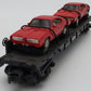 MTH 30-7639 O Gauge MTH Auto Transportation Flatcar with 2 Ertl '68 GTOs #1968 LN/Box
