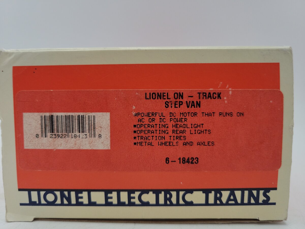Lionel 6-18423 O Gauge On-Track Motorized Step Van EX/Box