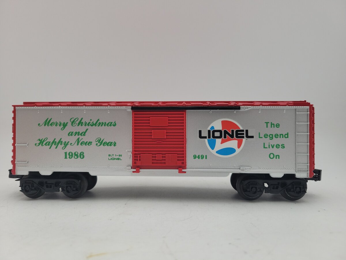 Lionel 6-9491 O Gauge 1986 Christmas Boxcar EX/Box