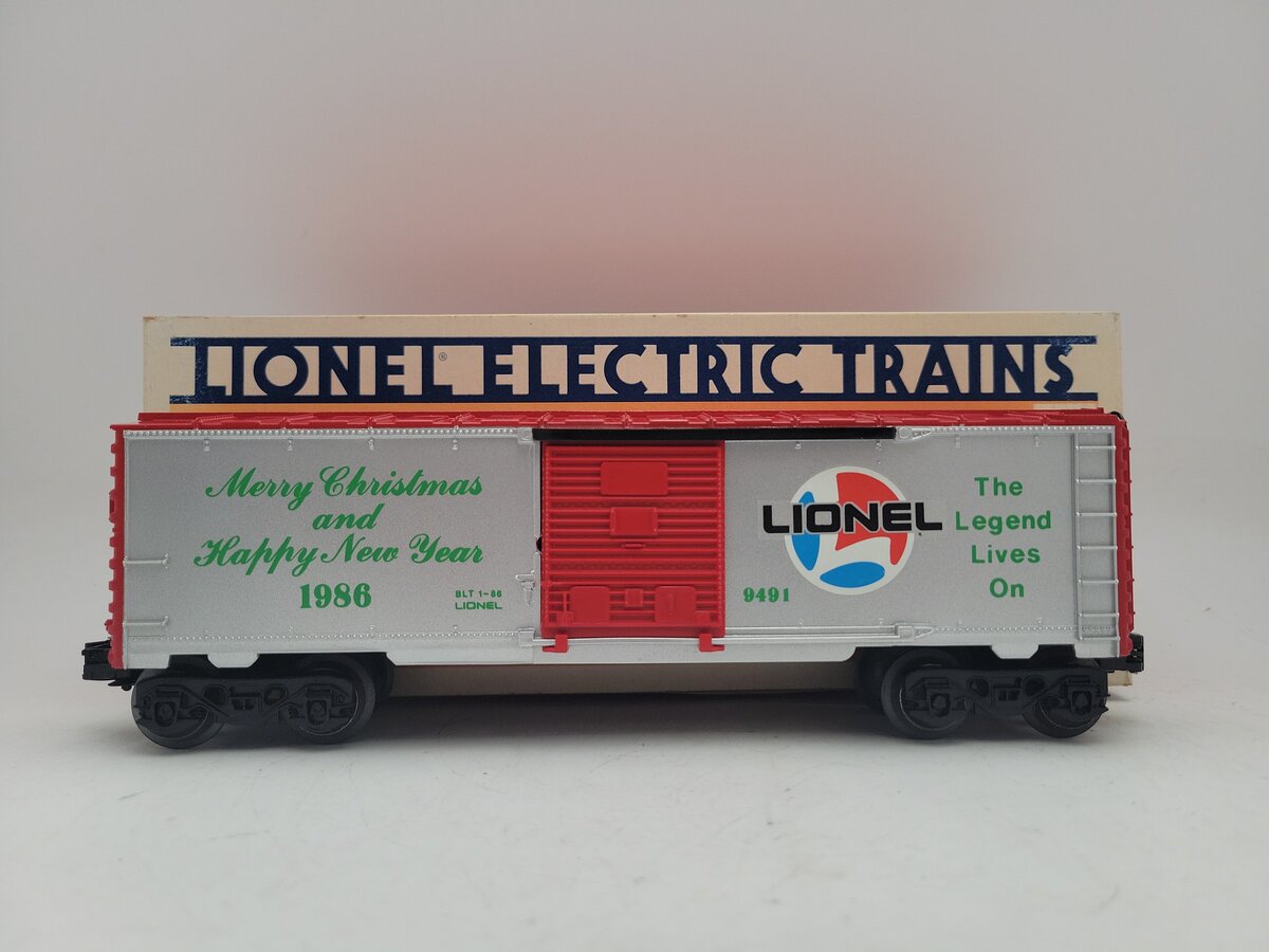 Lionel 6-9491 O Gauge 1986 Christmas Boxcar EX/Box