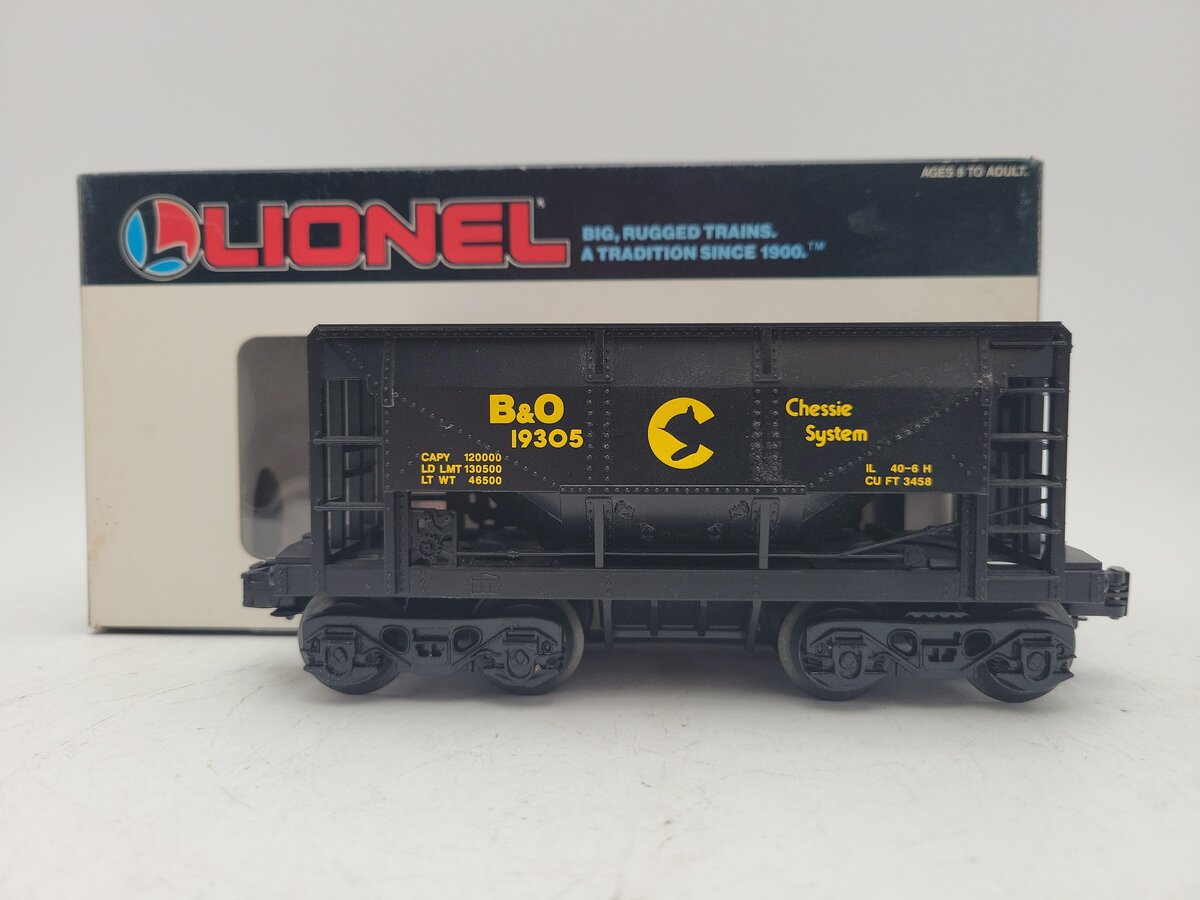 Lionel 6-19305 O Gauge B&O Chessie System Ore Car EX/Box