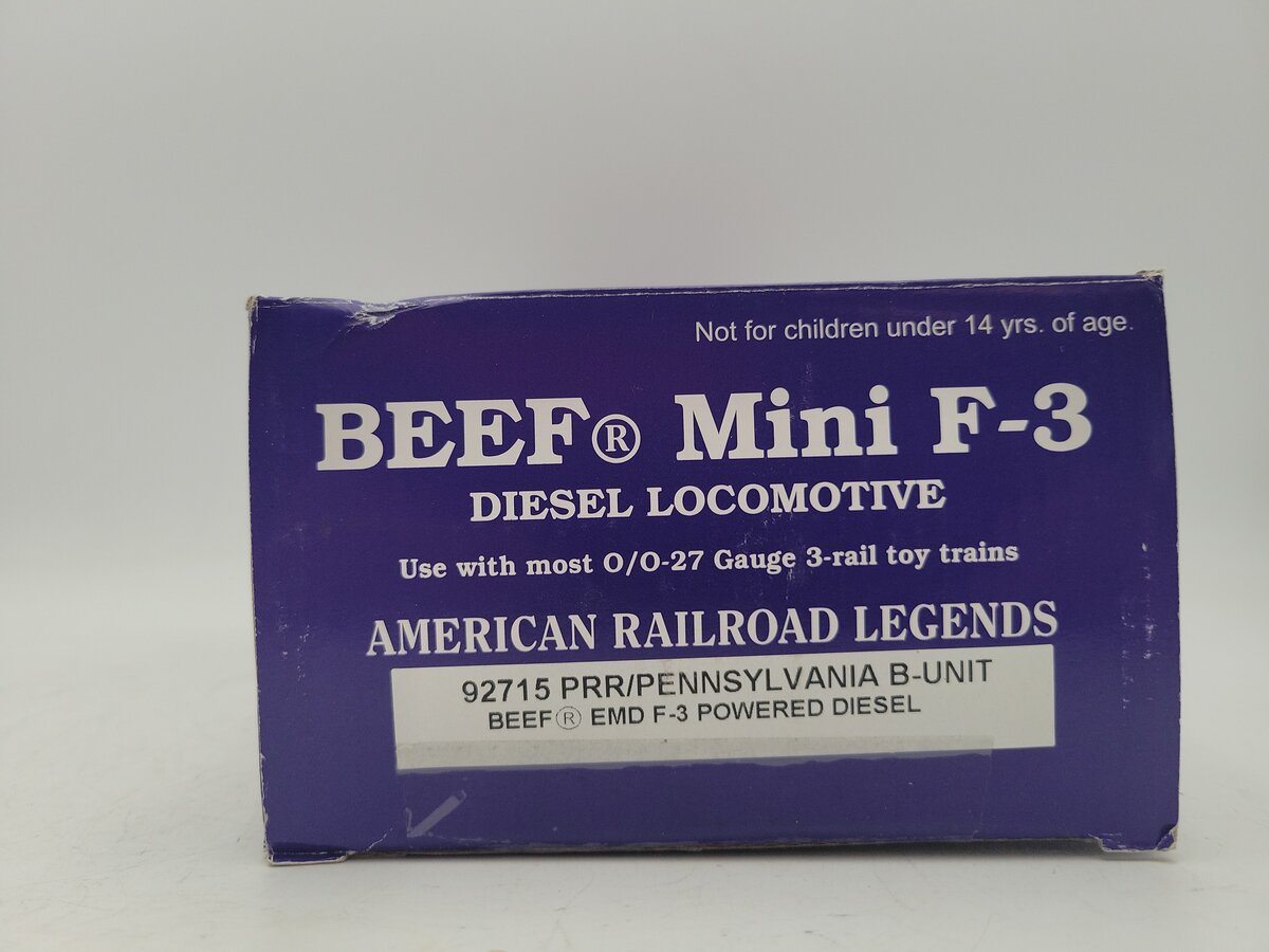 RMT 92715 O Pennsylvania  BEEF F-3 B-Unit Powered Diesel Locomotive EX/Box