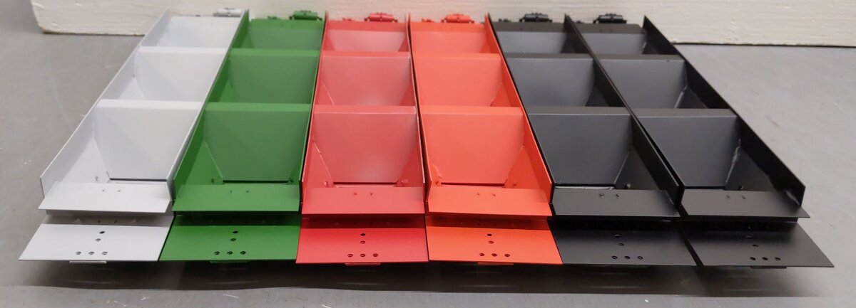 Pecos River Brass O Scale Brass Assorted Hopper Car Underbodies [6] (2-Rail) EX/Box