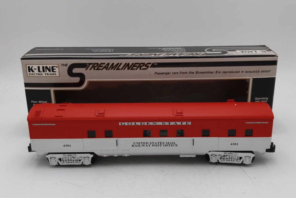 K-Line K4532-4301 O Golden State U.S. Mail 13.5" Streamliner RPO Car #4301 EX/Box