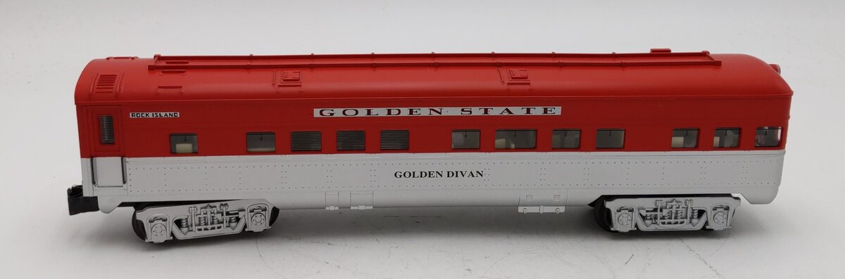 K-Line K0479 O KCC Golden State "Golden Divan" 18" Aluminum Observation Car EX/Box