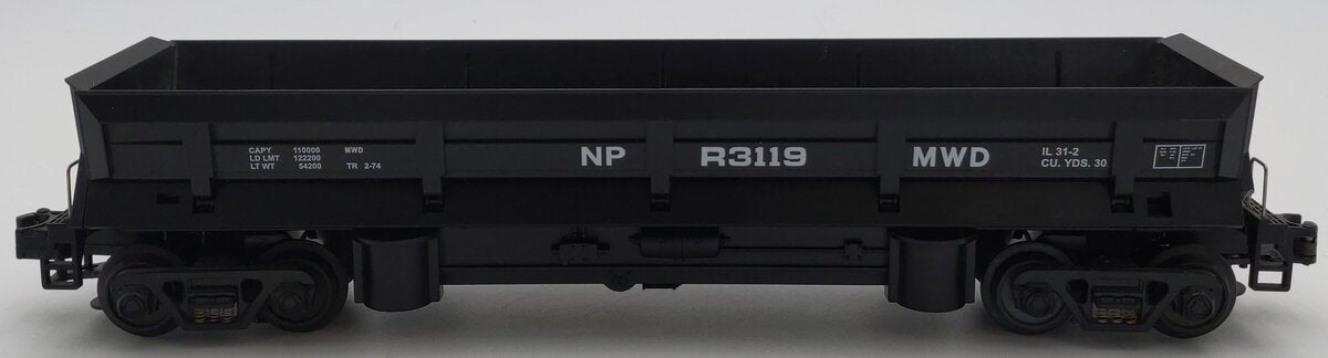 MTH 30-7924 O Gauge Northern Pacific Dump Car w/Operating Bay EX/Box