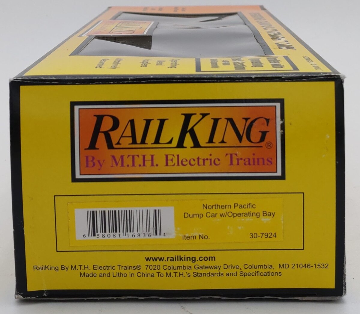 MTH 30-7924 O Gauge Northern Pacific Dump Car w/Operating Bay EX/Box
