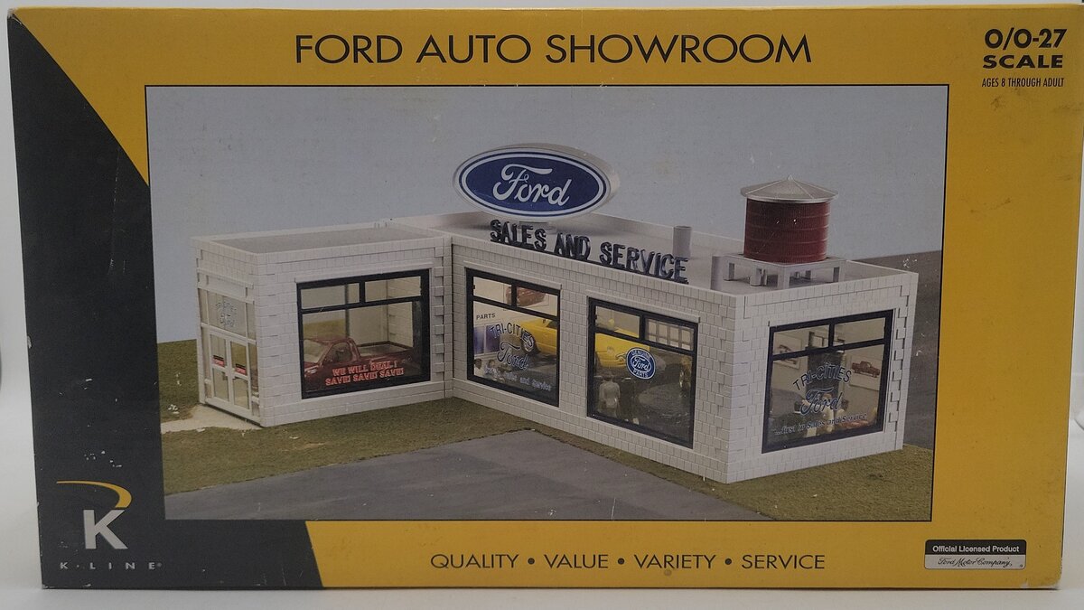 K-Line K-42417 O Built-Up Lighted FORD Auto Showroom LN/Box