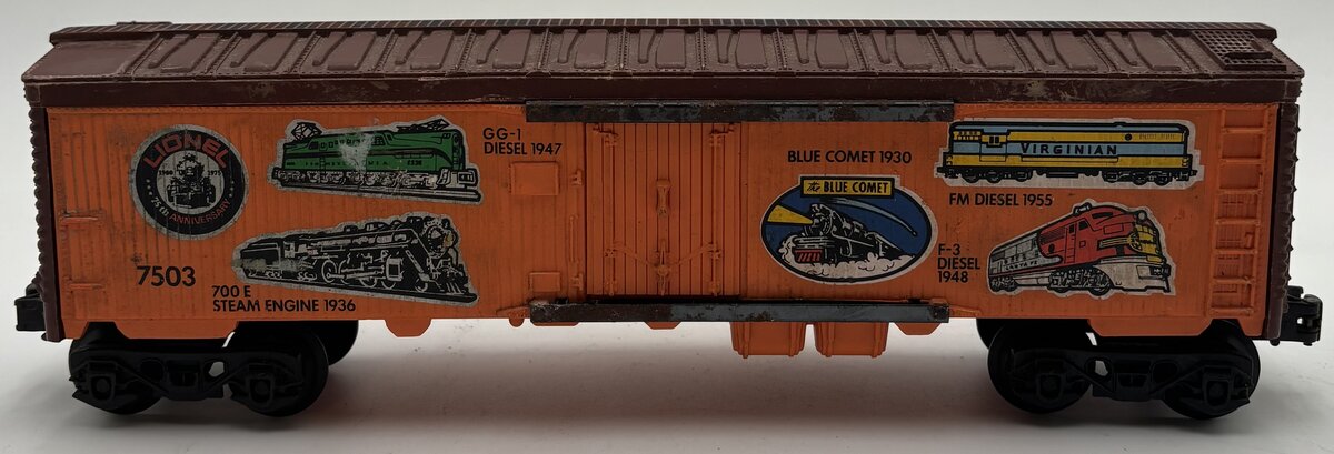 Lionel 6-7503 O Gauge 75th Anniversary Famous Engines Reefer Car VG