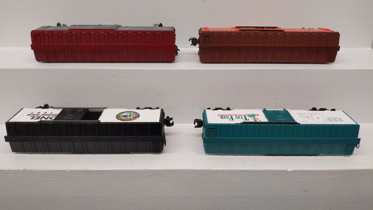 Lionel O Gauge Assorted Freight Cars: 6-29225, 6-19956, 6-5702, 6-9818 [4] EX/Box