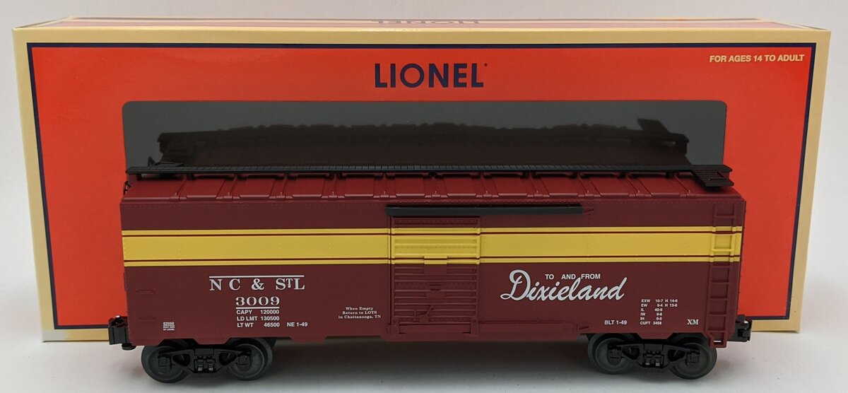 Lionel 6-52550 O Gauge LOTS 2009 NC & St.L Boxcar LN/Box