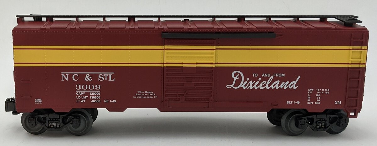 Lionel 6-52550 O Gauge LOTS 2009 NC & St.L Boxcar LN/Box