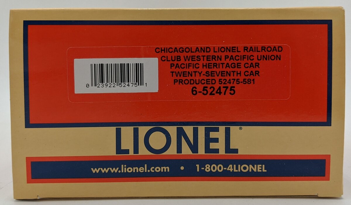 Lionel 6-52475 Union Pacific/Western Pacific Boxcar #1983 LN/Box