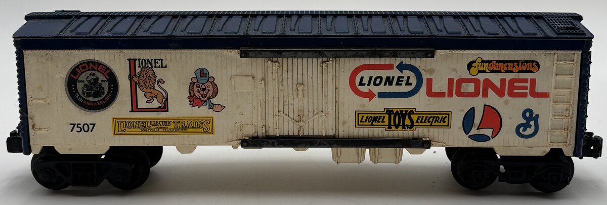 Lionel 6-7507 O Gauge 75th Anniversary Logo Refrigerator Car VG