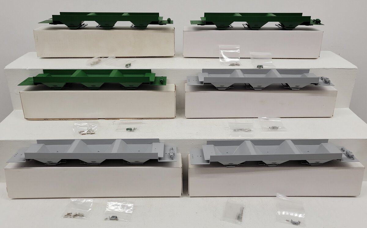 Pecos River Brass O Scale Brass Assorted Hopper Car Underbodies [6] (2-Rail) LN/Box