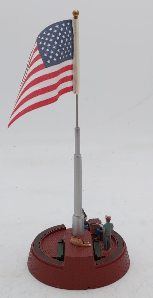 MTH 30-9074 O Gauge American Flag Pole w/Base EX/Box