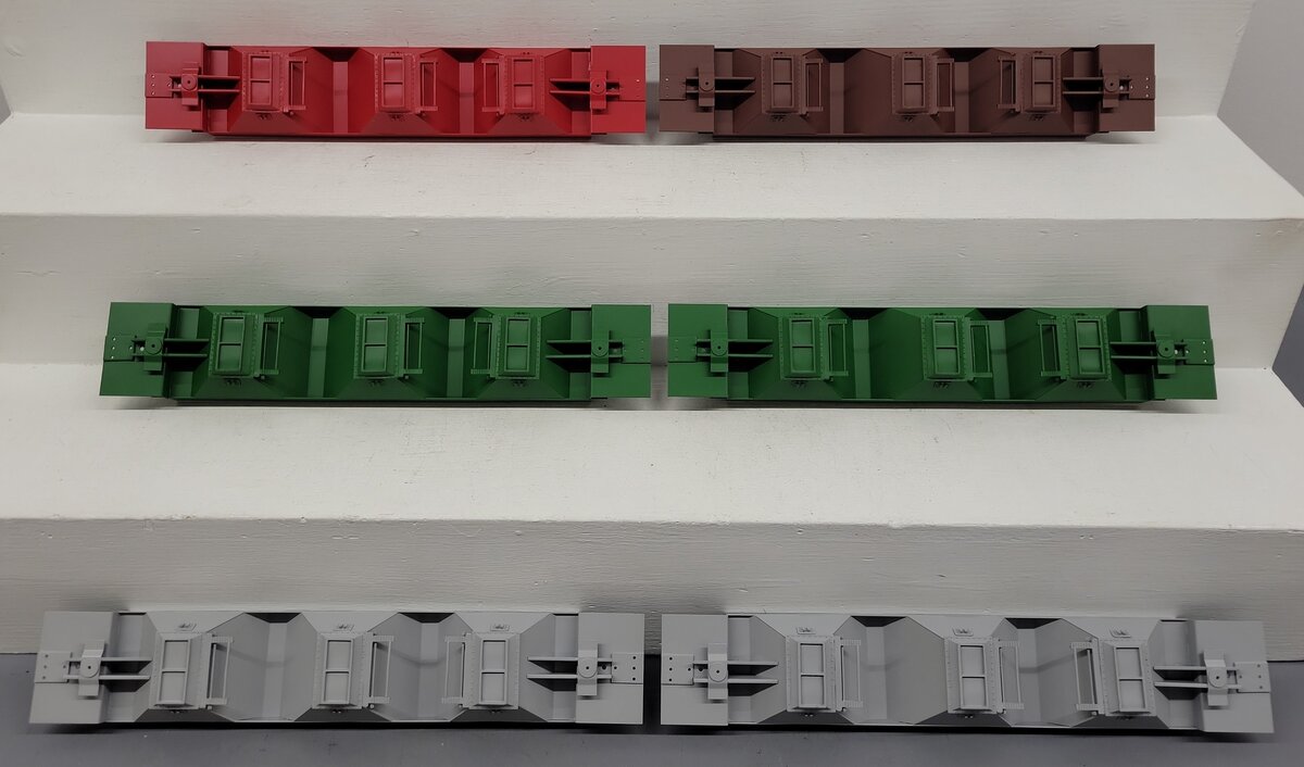 Pecos River Brass O Scale Brass Assorted Hopper Car Underbodies [6] (2-Rail) EX/Box