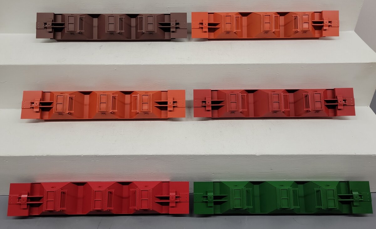Pecos River Brass O Scale Brass Assorted Hopper Car Underbodies [6] (2-Rail) EX/Box