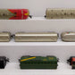 Marx 05944 Vintage O 8 Unit Twin Diesel Santa Fe & Passenger Cars Set VG/Box