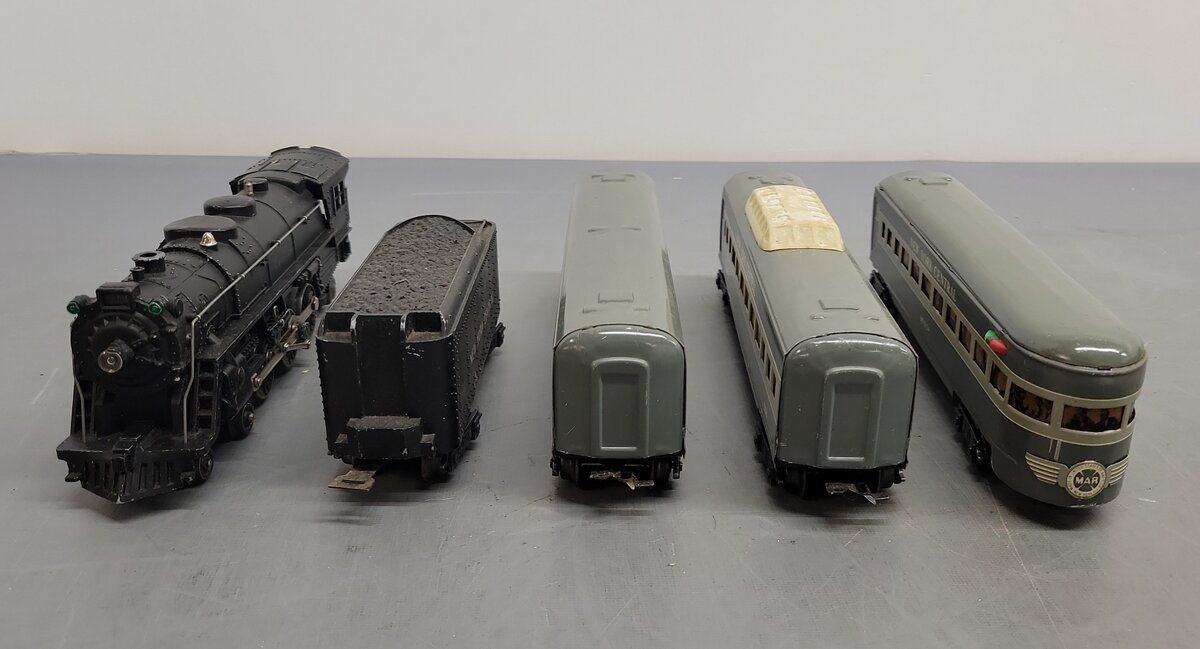 Marx 35150 Vintage O NYC Steam Passenger Train Set EX/Box