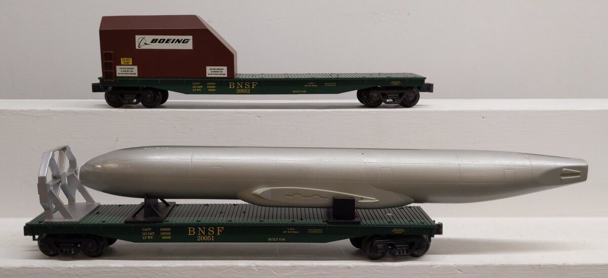 K-Line K691-1172 & K691-1173 O Gauge Boeing Airplane 2-Car Set EX/Box