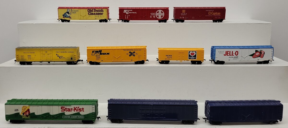 Tyco, Life-Like, & Other HO Scale Assorted Custom Boxcars: #25007, #10000 [10]