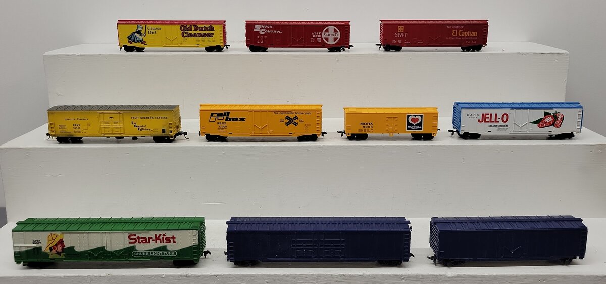 Tyco, Life-Like, & Other HO Scale Assorted Custom Boxcars: #25007, #10000 [10]