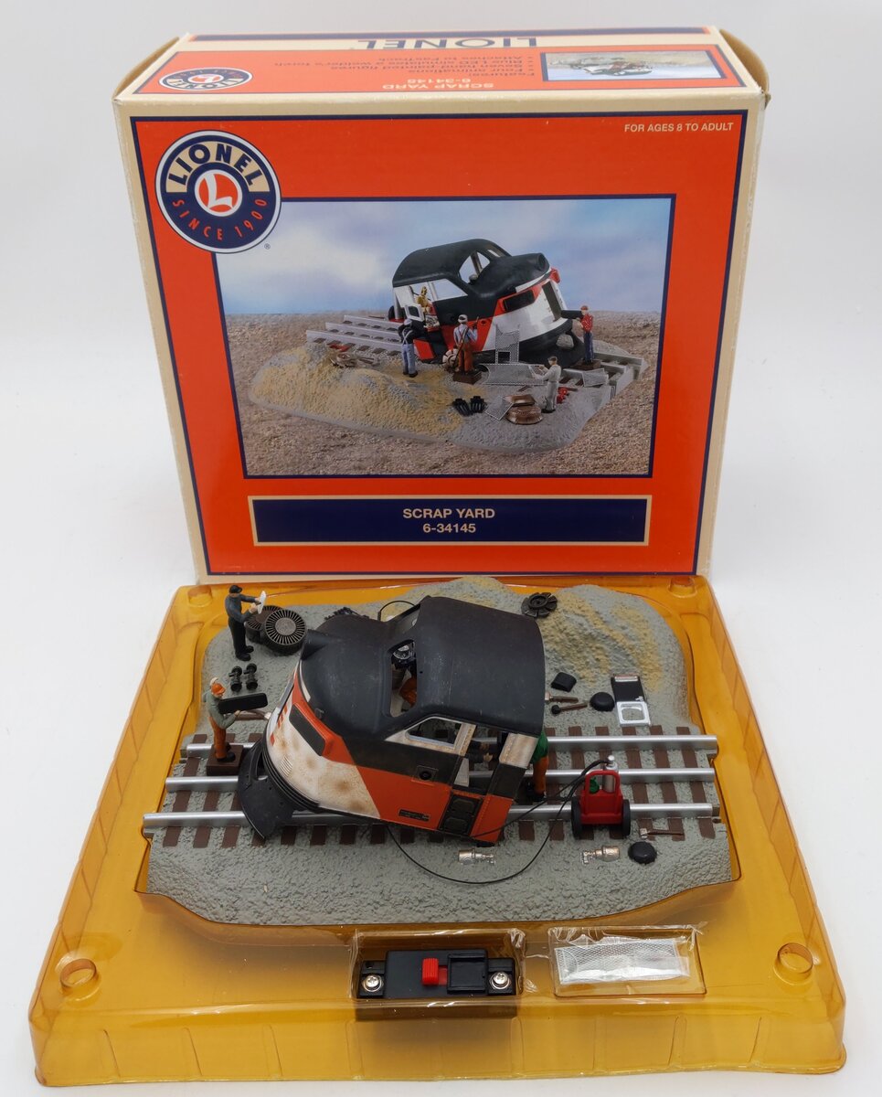 Lionel 6-34145 O Gauge New Haven Scrap Yard Scene LN/Box