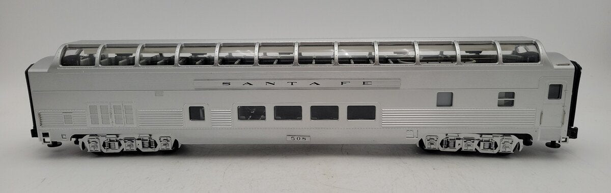MTH 20-6743 O Gauge Santa Fe Vista Dome Passenger Car #508 EX/Box