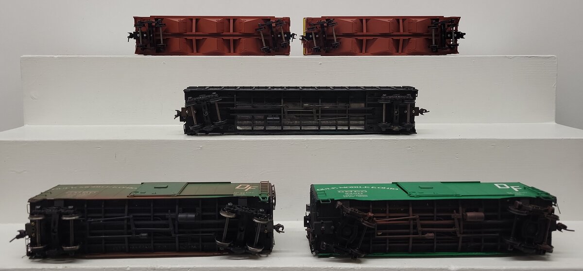 Atlas & Other O Scale CUSTOM Assorted Freight Cars: #80011, #80076 [5] (2-Rail)