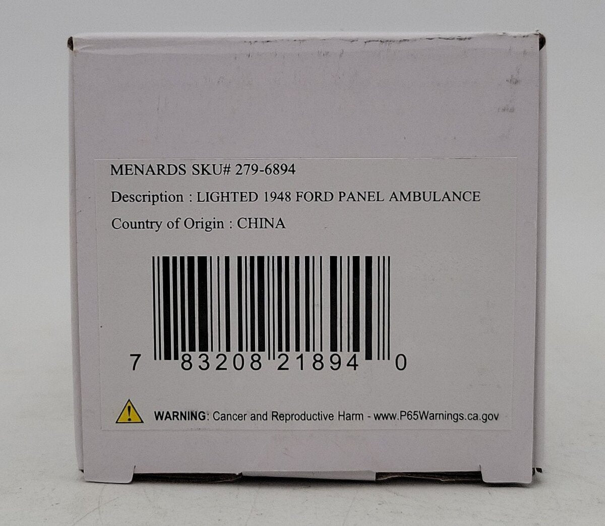 Menards 279-6894 Lighted 1984 Ford Panel Ambulance LN/Box