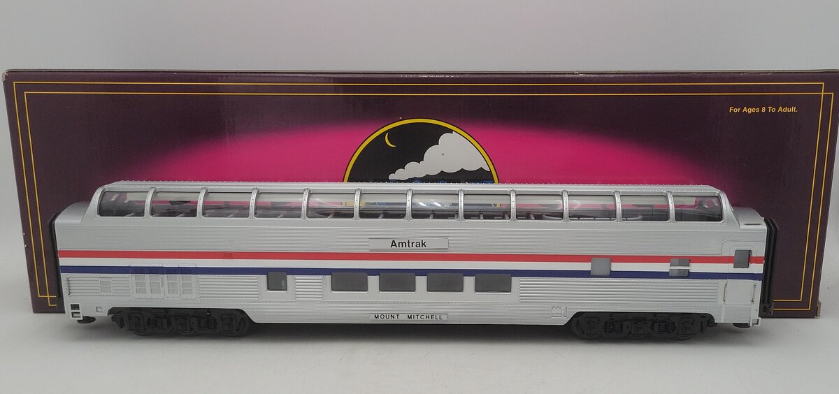 MTH 20-6748 O Gauge Amtrak "Mount Mitchell" Vista Dome Car EX/Box