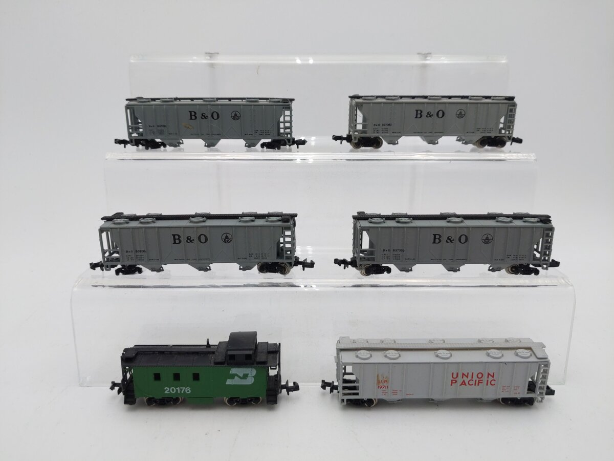 Bachmann and Atlas N Scale Assorted Freight Cars [6] EX