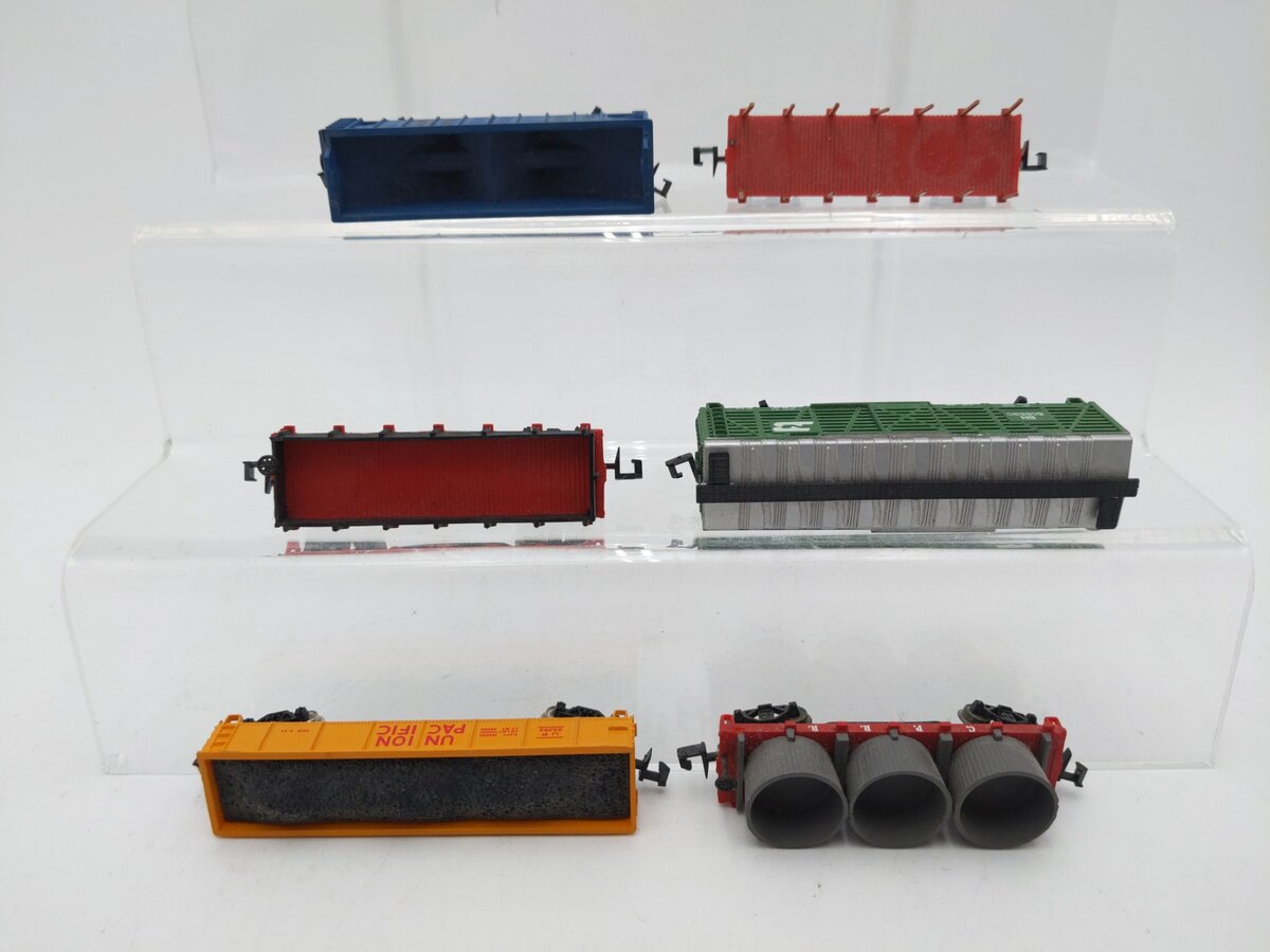 Bachmann N Scale Assorted Freight Cars [6] EX